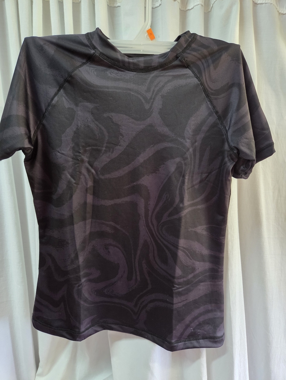 Kanu Surf Short Sleeve Performance Tee - Black and Purple Swirl